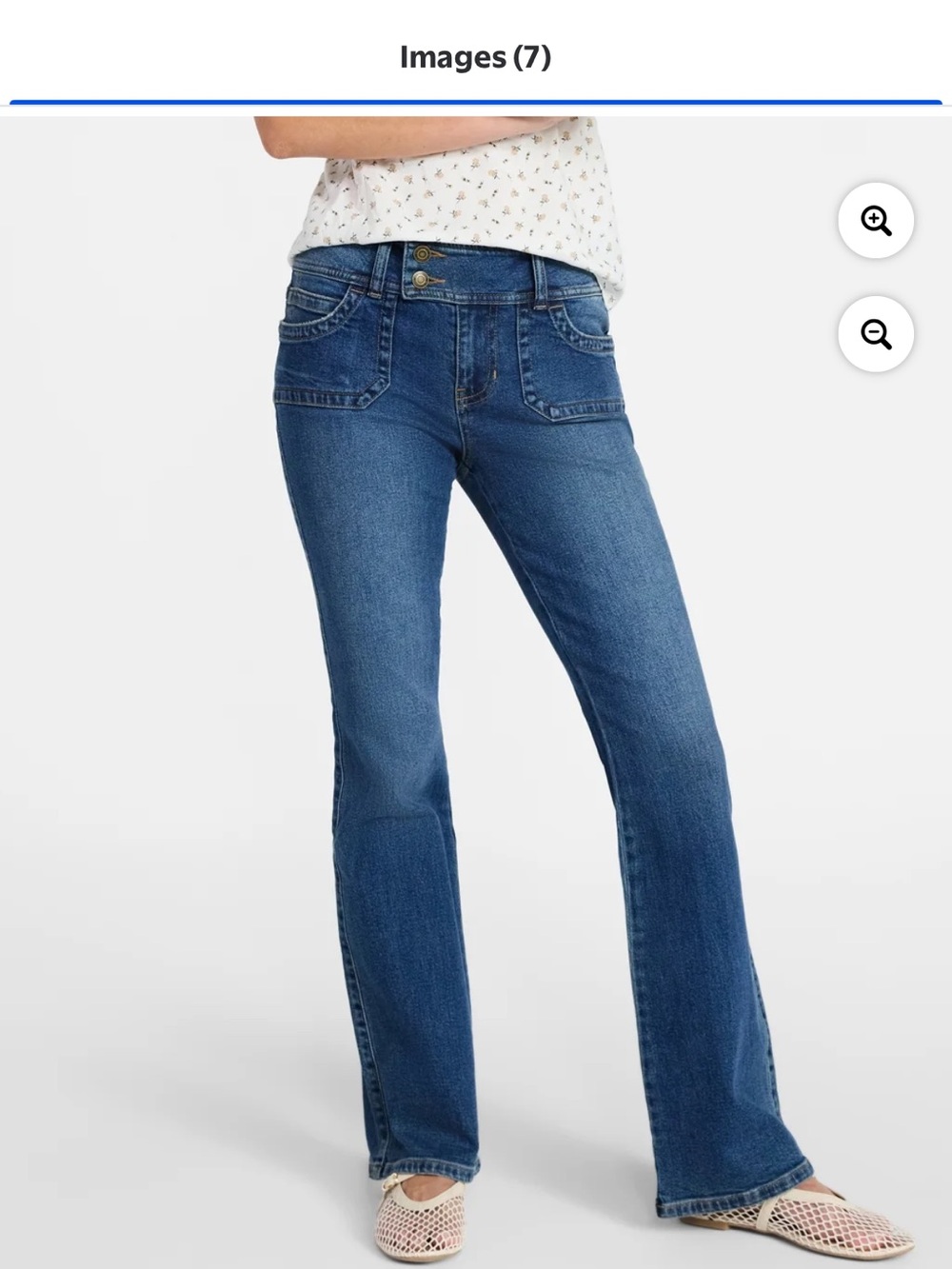 NWT Women's Mid Rise Straight Jeans in Blue